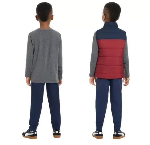 PUMA Boys' 3-Pcs Set Vest, Tee and Jogger Pant Size 5 NWT - Picture 4 of 6