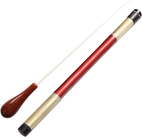 Music Conductor Batons,Imitation Agate Handle Orchestra Conducting Dark Red