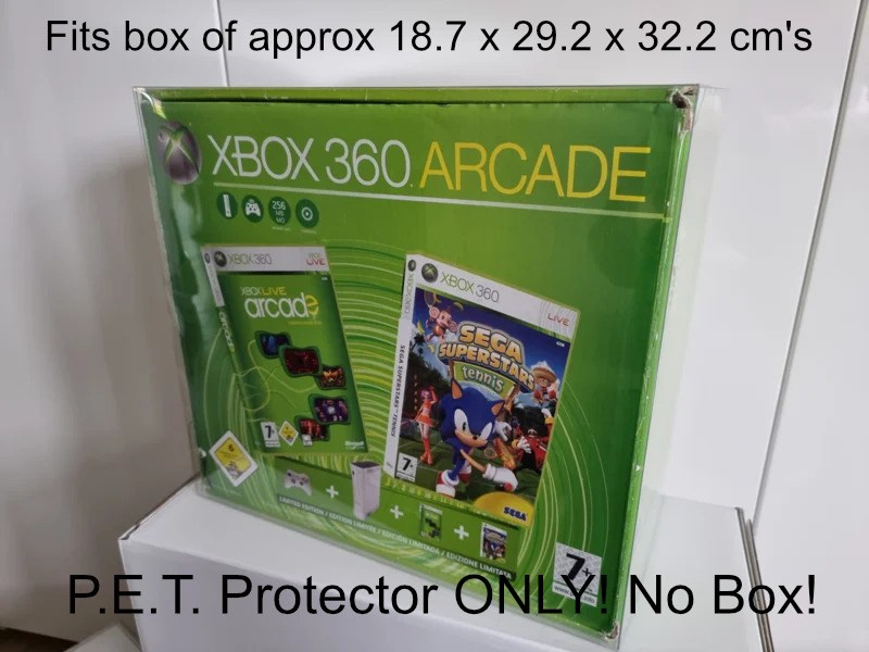0.5mm P.E.T. Plastic Box Protector for  XBox 360 ( PHAT / Large ) Console Box