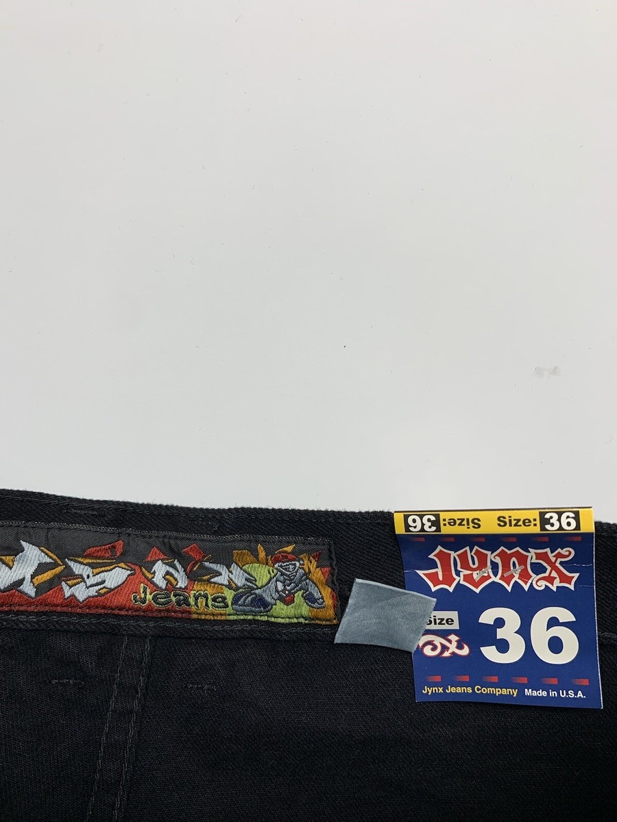 Vtg 90s Jynx Jeans Men Tag 36 Approx 34x31 Wide Baggy Skater Vtg 90s Jynx Jeans Men Tag 36 Approx 34x31 Wide Baggy Skater