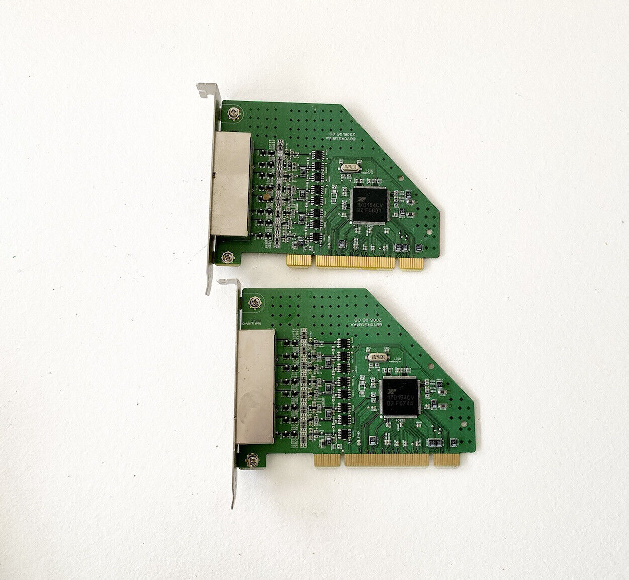 lot of 2 Pelco Pelco 6870R5481AA DX8100 Series 4-Port Ethernet Card