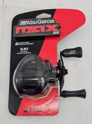 #ad #ad Abu Garcia MaxSX Baitcast Reel 71 Bearings 6.8:1 Gear Ratio Black MAX5SXLP C $49.99
