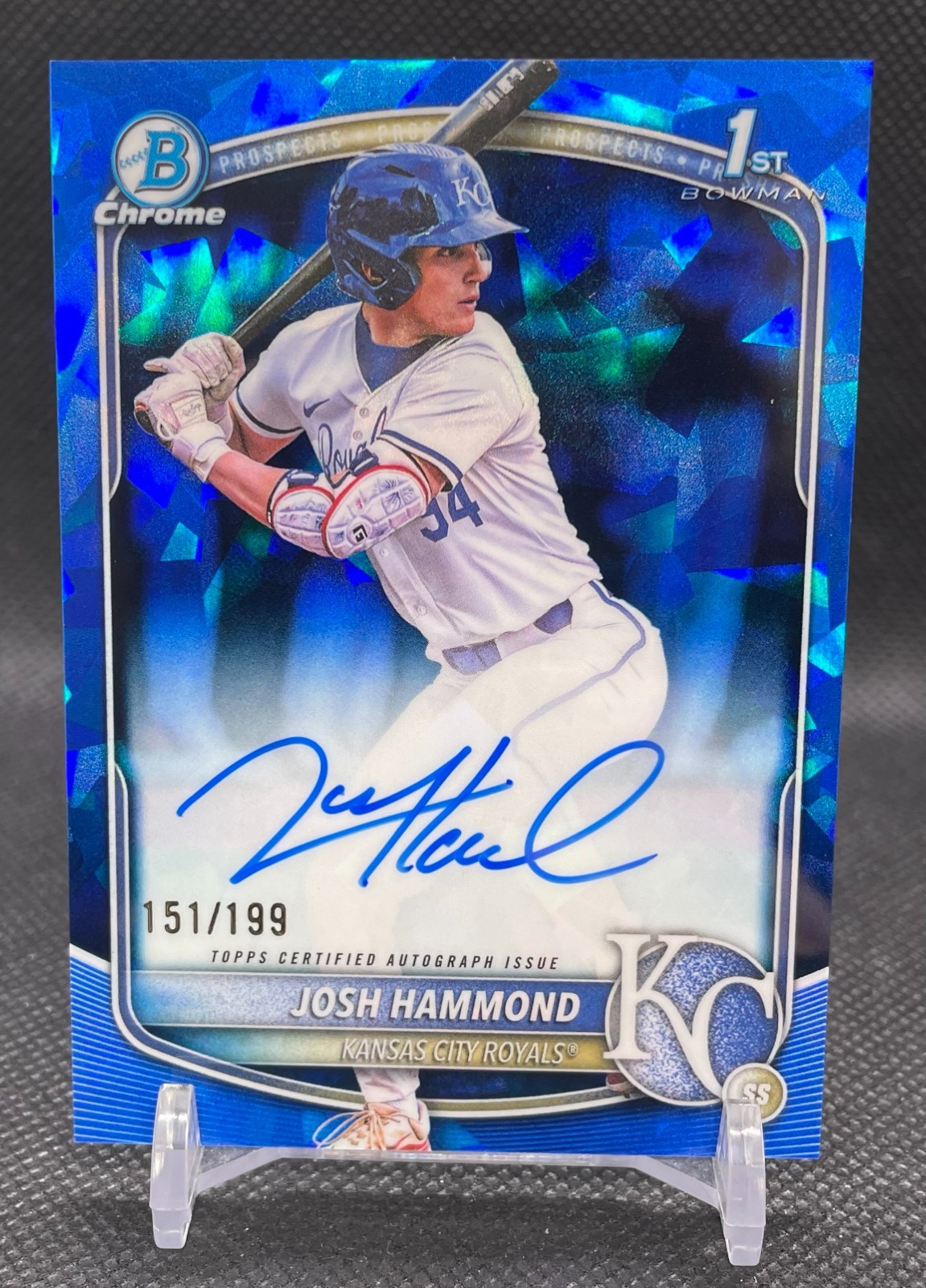 2025 Bowman Draft Sapphire Josh Hammond #CPA-JH 1st Bowman Auto /199 Royals