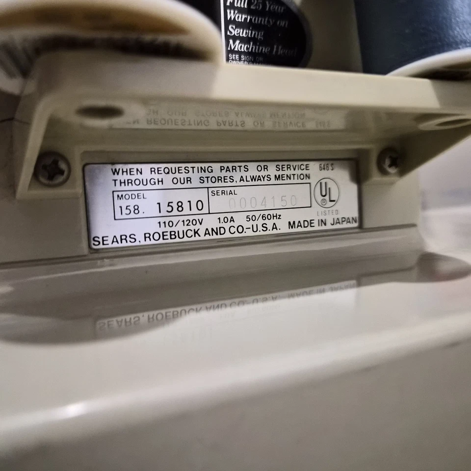 Винтажная швейная машина Kenmore Sears 158.15810 с педалью протестирована и работает - Изображение 3 из 4