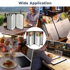 WeChef 5 Pack Menu Covers 8.5"x14" 6 Views Faux Leather Cafe Restaurant Bars — photo 4