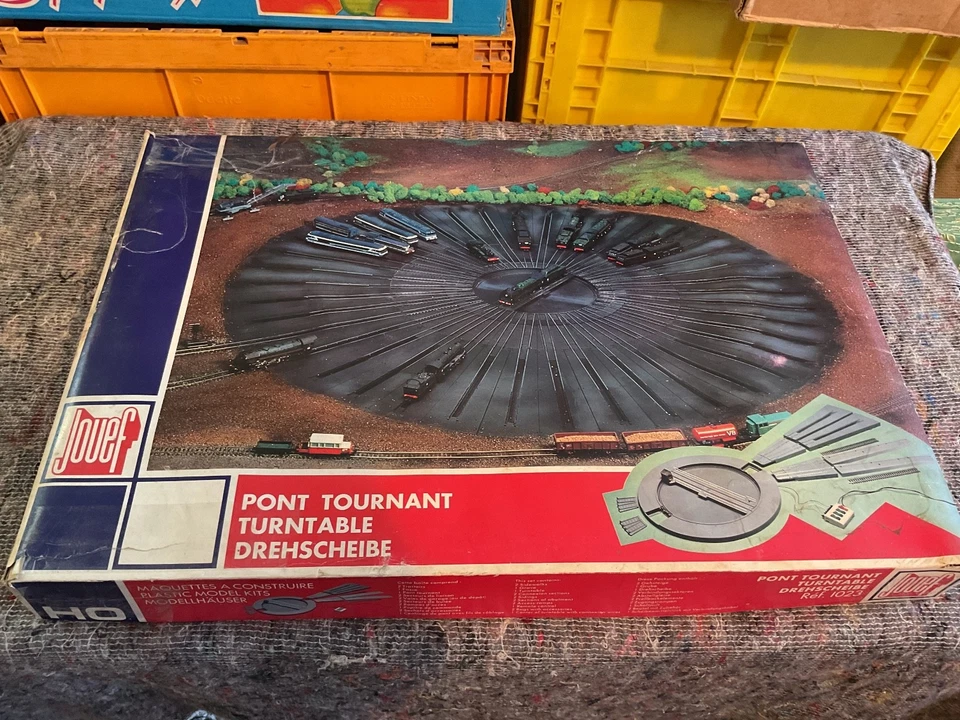 pont tournant pour train electrique Jouef HO, ref 1023, TBE - Photo 2/4