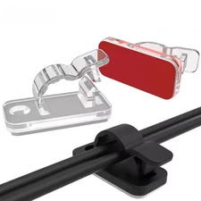20PCS Self Adhesive Cable Clips Wire Organizer Desk Cord Manager NEW