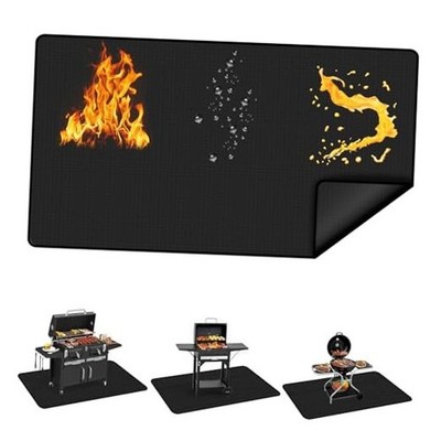 Large 89.5x49.5 Inch Under Grill Mats for Outdoor Grill - 89.5''L x 49.5''W