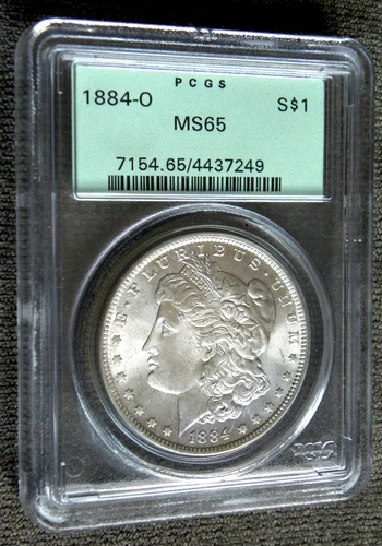 1884 O Morgan Silver Dollar ~ PCGS MS 65 ~ OGH ~ Lovely Coin.