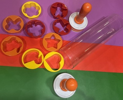 Cookie Cutter Ice Rolling Pin Silicone Handles All In One