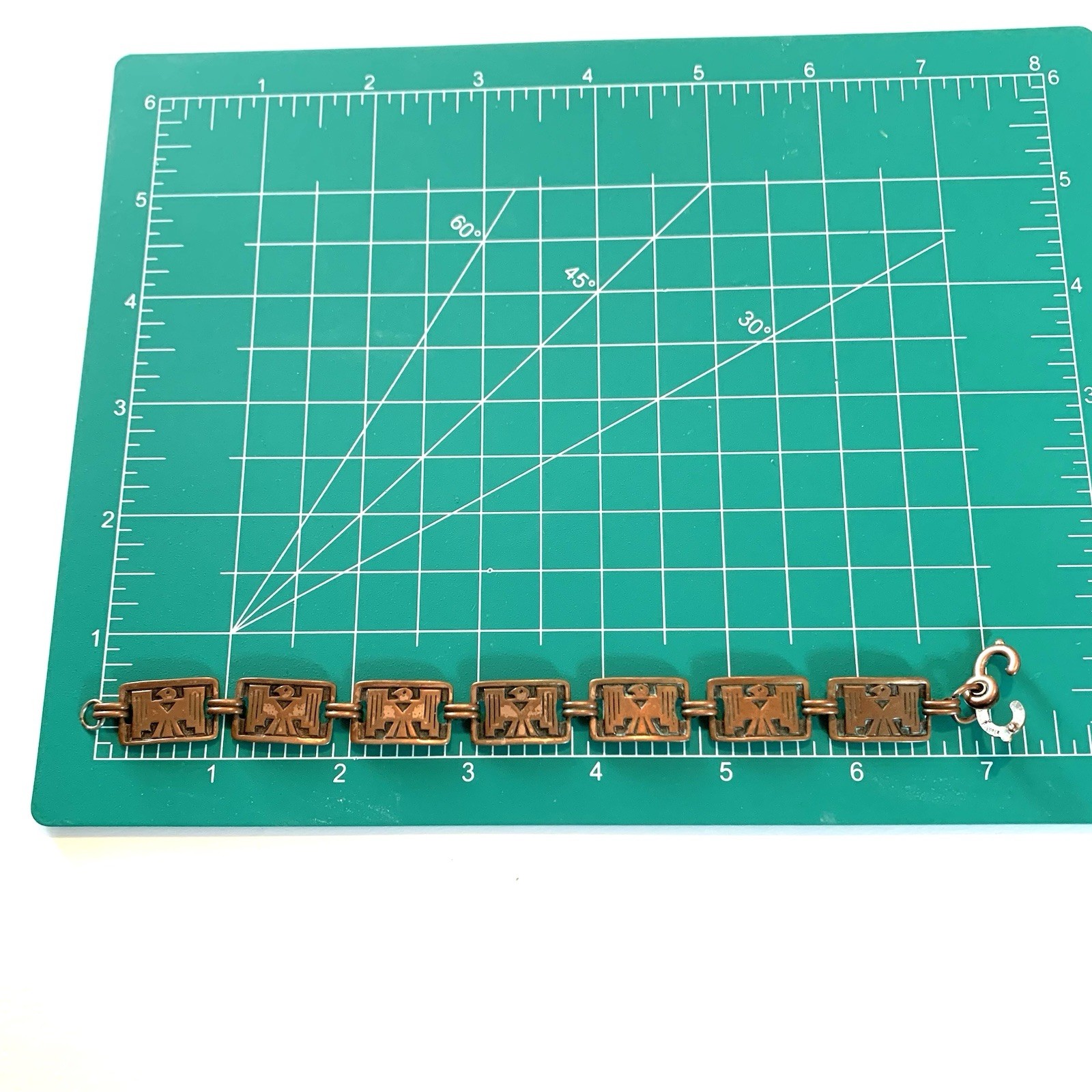 Vintage Thunderbird Bracelet Signed Solid Copper … - image 5