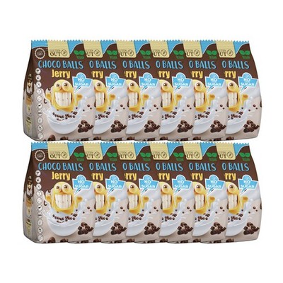 Nerano Choco Balls Jerry Frühstücksgetreide ohne Zucker 375g 12er Pack