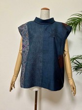 Kimono Remake Oshima Tsumugi Tunic Tops 4 Styles 