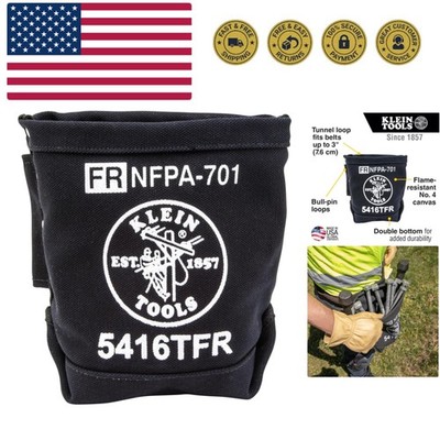 5416TFR Tool Bag, Flame Resistant Canvas Bag for Bolt Storage with Double Rei...