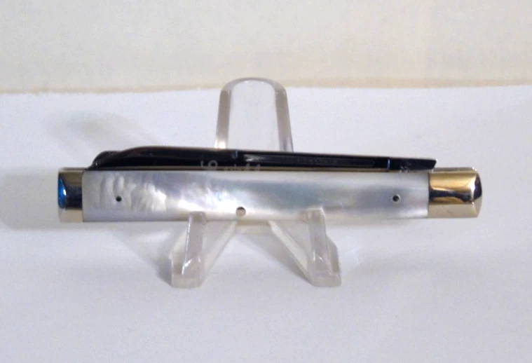 Escalas madreperla "Schatt & Morgan" 2 hojas "Cuchillo de médico" 1995 con caja Foto 3 de 4