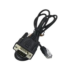 D-Sub Cable DB9 Male To RJ12 6P6C Straight Serial Data Cable 6.6ft 2m 