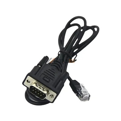 D-Sub Cable DB9 Male To RJ12 6P6C Straight Serial Data Cable 6.6ft(2m)