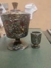 Fenton Candy Jar And Toothpick Holder