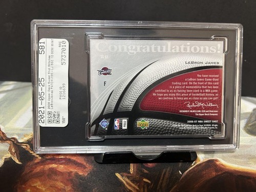 2006-04 Upper Deck Sweet Sittches LeBron James Cavaliers patch Graded #SS-LJ - Picture 12 of 24