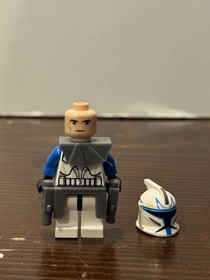 LEGO Star Wars Phase 1 Captain Rex Minifigure - sw0194 - Set 7675 No Visor