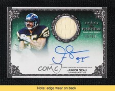 2010 Topps Five Star Signatures 56/60 Junior Seau #SP-JS Patch Auto HOF READ 1q7