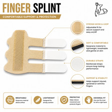 Trigger Finger Brace Splint Straightener Support Protector Corrector Beige