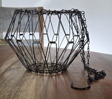 Collapsible Hanging Metal Feeder Basket for Greens Poultry Chicken Coop Treats