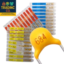 30 Value 300 Pcs Multilayer Monolithic Ceramic Capacitor Assortment Kit 10Pf－10U