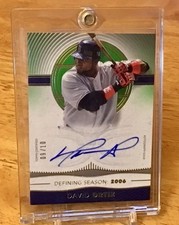 2021 Topps Definitive David Ortiz Defining Season 2006 Autograph 09/10