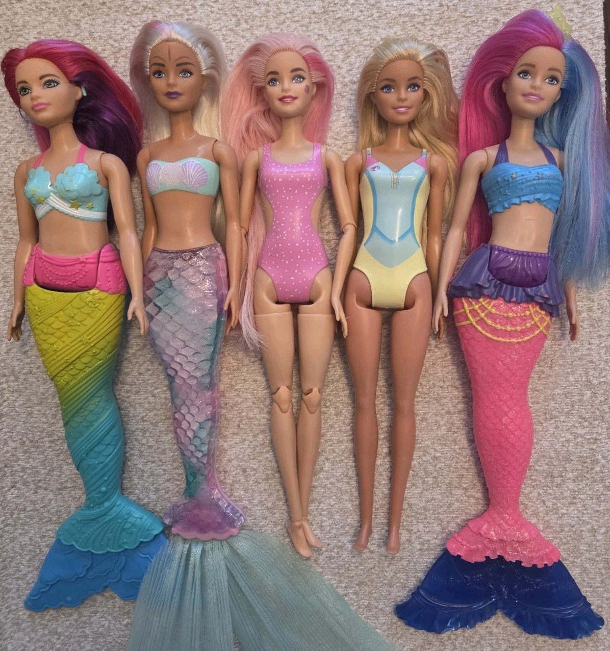 Mattel Barbie Lot ☆ Mermaids, Beach Barbies, Rainbow Hair