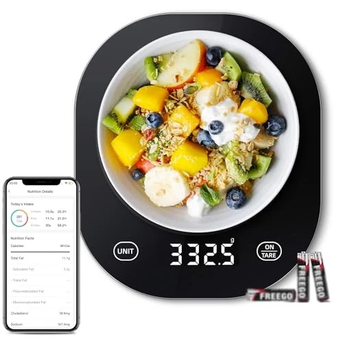 Kitchen Scales Digital (Batteries included), 10kg/22lb Food Scales