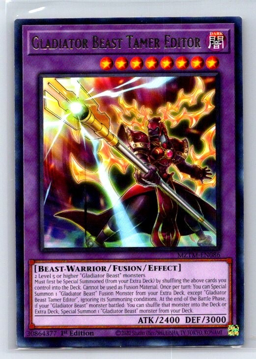 Gladiator Beast Tamer Editor MZTM-EN086 Maze of the Master Yu-Gi-Oh LP