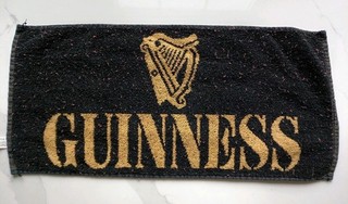 Vintage Guinness Pub bar beer Towel Mat. 1990s. Used condition.