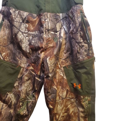 Under Armour Mens Hunting Bibs Realtree Camo Bib Overalls Size Large Camouflage - Picture 12 of 16