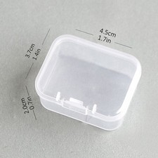 Dress My Craft Clear Storage Boxes 6/Pkg-Rectangular, 4.5x3.7cm - 5A003095-1H1SM