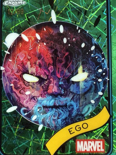 2025 Topps Chrome Marvel Ego #55 Hulk Green Lazer Refractor /99 - Bild 6 von 7