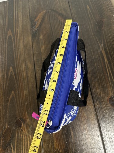 Borsa pranzo slim Igloo isolata borsa termica cerniera floreale bianca e blu 8” x 12” - Foto 8 di 15
