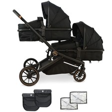 Image of My Babiie MB33 Tandem Pushchair - Black Leopard