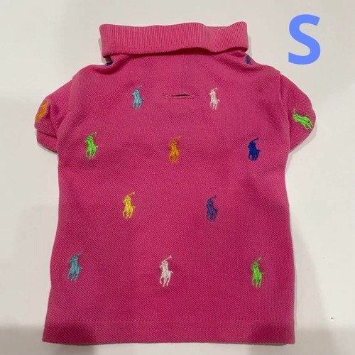 Ralph Lauren Hunde Poloshirt Dog Wear Rosa Größe S N5