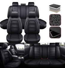 For Hyundai Sonata Car Seat Covers Full Set Leather 5-seats Front Rear Cushions