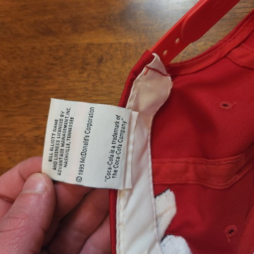 Vintage Nascar Snapback Mütze Einheitsgröße Bill Elliott McDonalds Racing Hergestellt in den USA 90er - Bild 6 von 6