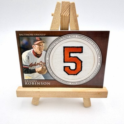 2012 Topps Baseball Brooks Robinson Retired Number Patch #RN-BR NM