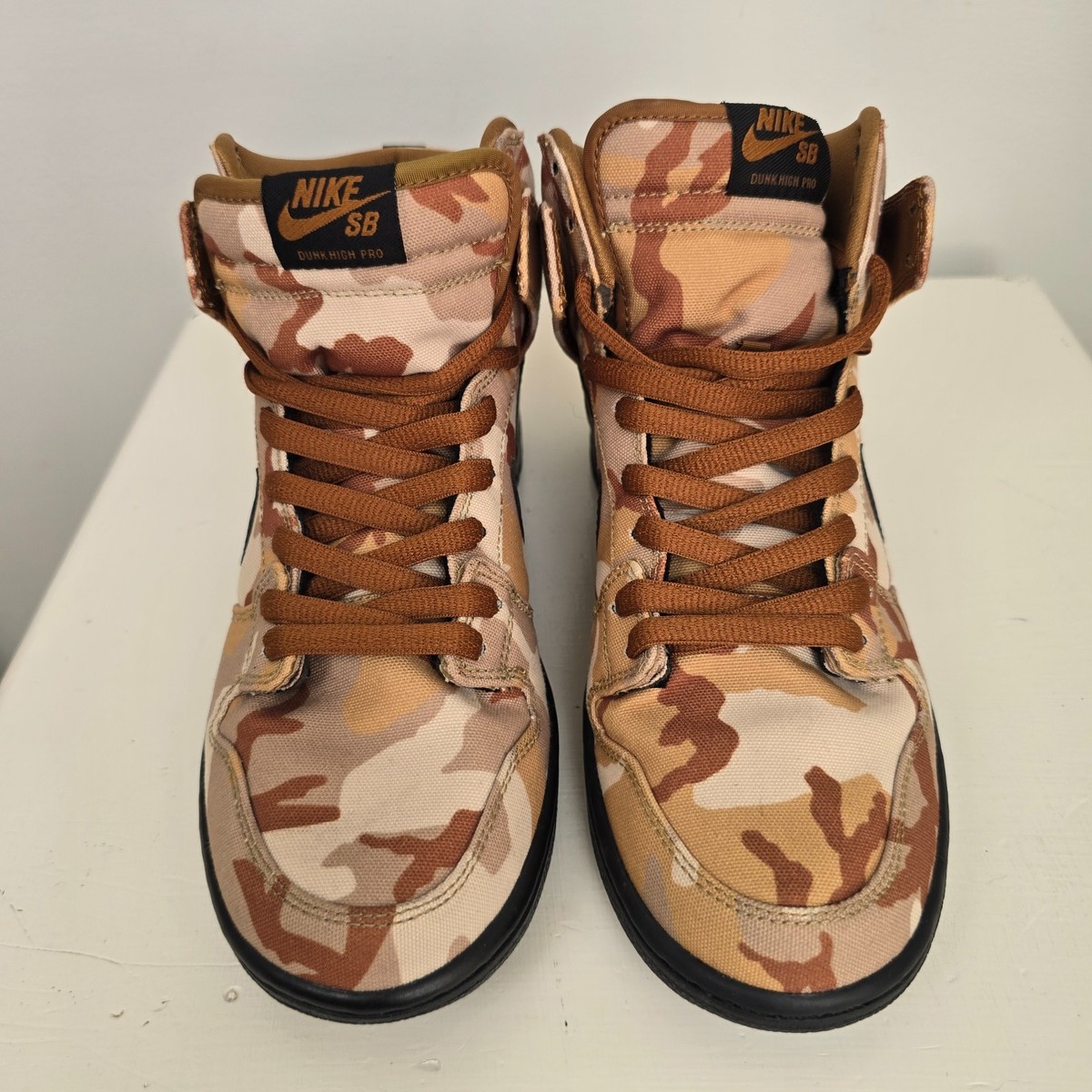 Nike SB Dunk High Pro Desert Camo Men's 8.5 Skateboarding Shoes