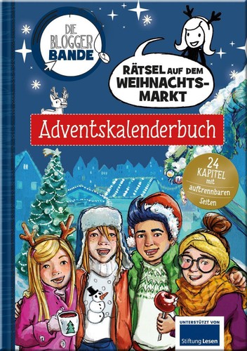 Die Bloggerbande - Rätsel auf dem Weihnachtsmarkt: Adventskalenderbuch Anne Sche - Bild 1 von 3