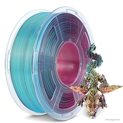 JAYO SILK PLA+ 3D Filament 1.75mm 1.1KG Quadruple Color Red Yellow Green Black