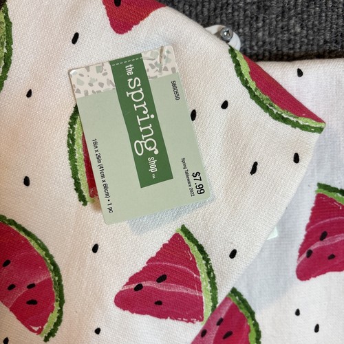 2-The Spring Shop~Asciugamano classico piatto anguria ~16"x26"~nuovo con etichette - Foto 2 di 3