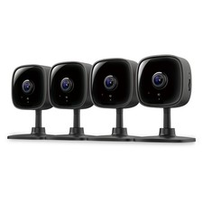 TAPO BY TP-LINK 1080P INDOOR SECURITY CAMERA FOR BABY MONITOR PET 4-PACK -BLACK