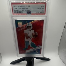 2023 Donruss Elite Aspirations Stars Tua Tagovailoa Dolphins #98 PSA 10 /299