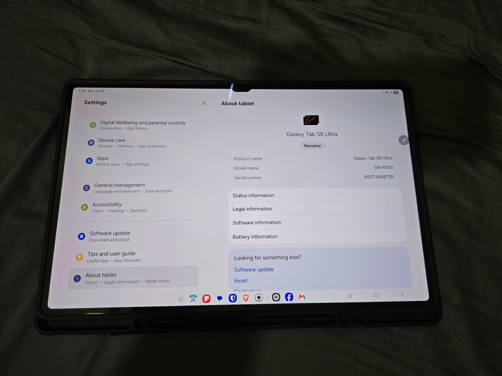 Samsung Galaxy Tab S8 Ultra – 14.6" Super AMOLED – 256GB – Wi-Fi – SM-X900