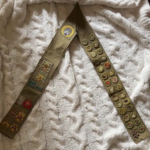 Vintage Boy Scouts of America Merit Badge Sash 20+ Merit Badges BSA Uniform